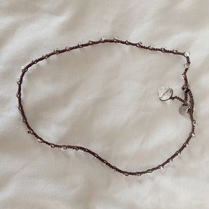 Choker necklace with beads